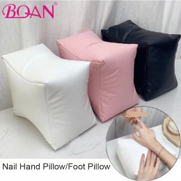 Rests BQAN Nail Hand Piilow Art Equipment Hand Rest Cushion Pillow Pink Soft PU Leather Foot Hand Holder Dual Use Manicure Nail Tools