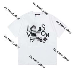 Lousis Vouton Shirt Men Tshirt Female Designer Shirt of High Quality Fabric Short Sleeved Quick Dry Anti-wrinkle Quality Neutral T-shirt Louiseviution Shirt 774