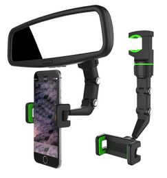 Universal Mount Phone Holder Multifunctional Rotate 360 Degrees Car Rearview Mirror Suspension Holders for Smartphone GPS Bracket1263904