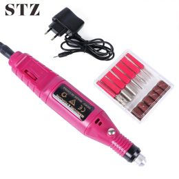 Drills STZ Electric Nail Drill Machine Apparatus For Manicure Milling Cutters Electric Nail Sander Pedicure Manicure Kit Tools HBS011P