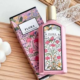 Promocja luksusowe perfumy 100 ml flora wspaniała gardenia eau dla kobiet mężczyzn spray parfum długoterminowy zapach zapach Lady Spray Butelka Szybka wysyłka