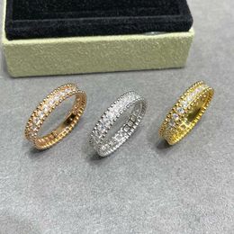 Cluster Rings High Quality 925 Sterling Silver Single Row Diamond Ring Ladies Fashion Simple Ethos Jewellery Party Couple Gift