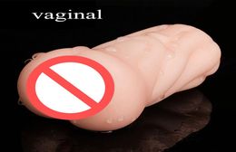 Silicone Real Pussy Artificial Vagina Oral Vaginal Anal Sex Male Masturbator Mouth Pussy Masturbation Cup Sex Toys for Men5287699