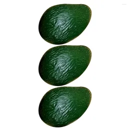 Party Decoration 3pcs Artificial Avocado Model Po Props Plastic Models Kids Toys