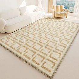 Carpet Designer rug room decor iving room cream wind thick imitation cashmere ins wind simple coffee table blanket bedroom bed blanket mat easy to take care of