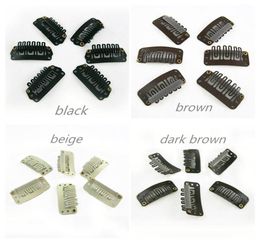 32cm Hair Clips U Tip Snap For Hair Extensions Weft Wigs Hair Accessories 32mm 4 Colours available100pcslot7147693