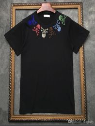2019 Brand tag Luxury Mastermind Japan MMJ Runway tee men Neckline Colour drill skull print t shirt fashion tshirt Designer3950869
