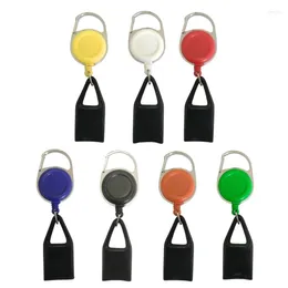 Keychains Retractable Holder Keychain Portable Cover Single Clip Convenient Durable