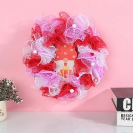 Decorative Flowers Valentine's Day Hanging Decorations Wall Garland Festival Party Room Window Decoration Pendant Home Wreath Drop Ornament