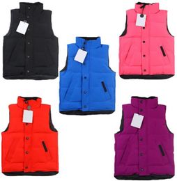 Winter Kids Jackets Coats Waistcoat Vests Girl Boys Classic Letter Vest Down Jacket Baby Teen Clothes Outerwear Child Coat Clothin8559992