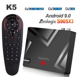 Box Newest MECOOL K5 Smart TV Box Android 9.0 Amlogic S905X3 2.4G 5G WIFI LAN 10/100M Bluetooth 4.1 2GB 16GB DVB S2/T2/ Set Top BOX