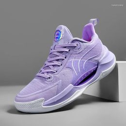 Basketball Shoes 2024 Spring Couples Breathable Sneakers Wear-Resisting Training Outdoor Sport