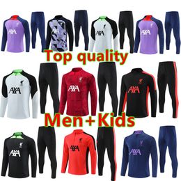 2024 2025 soccer tracksuits men football training suit 23 24 25 LiverpooI train GAKPO DARWIN Luis DIaz Arnold ALLISTER tuta jacket kit men and kids survetement 666