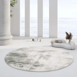 Carpets European Style Round Plush Rugs For Bedroom Decor Living Room Soft Area Rug Home Thicken Carpet Fluffy Floor Mats