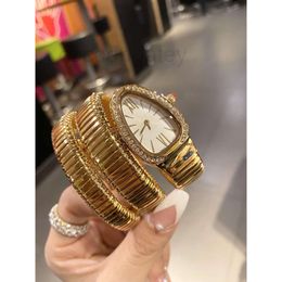 Women's B brand with logo Women Serpenti Seduttori Wristwatch Bracelet Watch Luxury Style Snake Head Shaped Female Niche Classic Gold Shadow Light 5 E3DX WMWQ