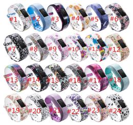 24COLORS Replacement Wrist Band For Garmin vivofit JR JR2 Watch pattern Silicon Strap Clasp For Garmin vivofit JR Watches watch ba1428897