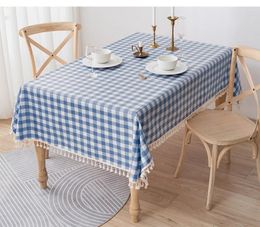 Table Cloth Cotton Linen Tablecloth Waterproof Oil-proof And Ironing Wash-in Desk Coffee Nordic Light Luxury