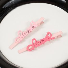 Candy Colour Letter Hair Clips Women Girl Cute Letter Hair Slide Barrettes for Gift Party