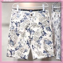 Men's Shorts Fashion Summer Streetwear Male Men Casual Print Contrast Basketball Plus Size Baggy Joggers E125