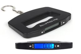 50kg10g LCD Digital Electronic Hand Held Hook Luggage Hanging Fish Scale Backlight Balance Weighing Pocket Portable Scale7186987