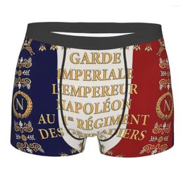 Underpants National Flag Napoleonic French 1er Garde Imperiale Breathbale Panties Man Underwear Sexy Shorts Boxer Briefs