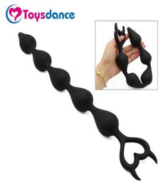 Toysdance 3635cm Large Anal Balls Sex Toy Silicone Material Flexible Soft Butt Plug Beads Adult Novelty Erotic Sex Products S9243640768