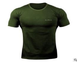 Fashion Tshirts Print Men Summer Tops Tees Men Loose Oneck Short Sleeve Casual Tshirts Plus Size ALPHA Shirt Men5431136