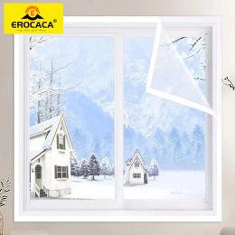 Films EROCACA Window Heat Insulation film Warm film in winter SelfAdhesive mucosa protective transparent Soft glass film For window