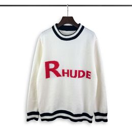 Mens Designer Sweaters Retro Classic Fashion Cardigan Sweatshirts Men Sweater Letter Brodery Round Neck Bekväm Jumpera28