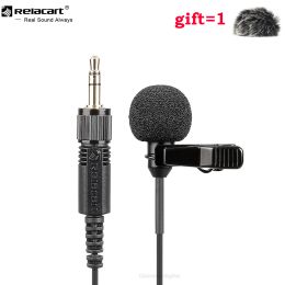 Microphones Relacart LMP01 Microphone Lavalier Label Omnidirectional Condensador Microfone Mic for iPhone Android DSLR Camera SONY Canon