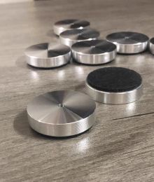 Accessories 8PCS 38mm 50mm Speaker Spike Stand Feet Cone Base Pad Damper AMP Turntable Recorder Isolation Vibration Foot Mat Aluminium Alloy