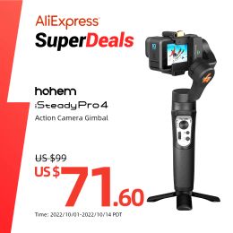 Gimbal Hohem Official iSteady Pro 4 Gimbal for GoPro 11/10/9/8/7/6/5 DJI OSMO Insta360 One R Action Camera 3Axis Handheld Stabiliser