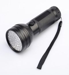 395nM 51LED UV Ultraviolet flashlights LED Blacklight Torch light Lighting Lamp Aluminium Shell4035773