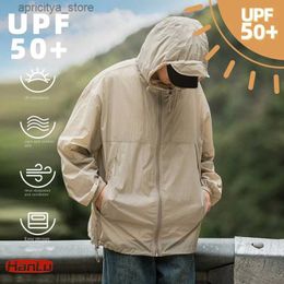 Outdoor Jackets Hoodies Hiking Protection Jacket Fishing Camping Trendy Coats Mens Womens Clothing Protection UV Hood Zip Sun Jacket 2023 Summer New L48