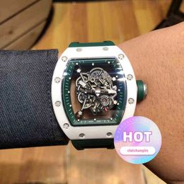 watch fashion Men and women watches Mechanical cool Wrist watches TV Factory Mens Business Leisure All Ceramic Green Tape Trend Swiss Movement New Luxury