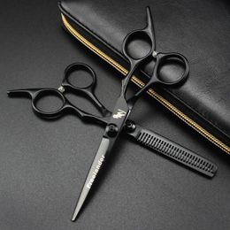 Tesoura de cabelo 5.5 6.0 Tercendência profissional Scissors Rainning Barber Scissor Scissor Scissors 440C Steel