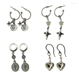 Dangle Earrings YUYU Star Shaped Ear Pendants Vortexs Star/Crucifix/Heart Jewellery