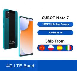 Cubot Note 7 Smartphone Triple Camera 13MP 4G LTE 55 Inch Screen 3100mAh Android 10 Dual SIM Card mobile phone Face Unlock8730664