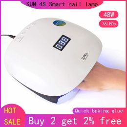 Dresses Sun4s Uv Led Nail Drying Lamp 48w 36bead Lamp Uv Lamp for Gel Processing Varnish with Smart Sensor Lcd Manicure Lamp Equipment