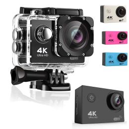 Cameras Waterproof Camera Action 4 k 1080 Hd Video 12 Mp Photos Online live Remote Control Screen High Definition Camera Waterproof