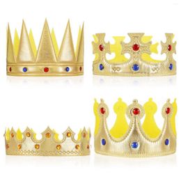 Party Decoration 4pcs Kids King Golden Crown For Birthday Hat Costume Baby Shower Po Props Accessory