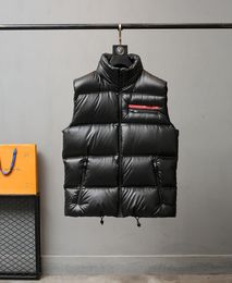 20SMen039s sleeveless down jacket winter vest zipper casual winter jacket men and women hooded zipper fashion vest top8926588