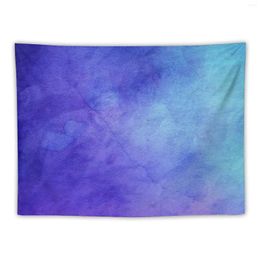 Tapestries Blue Purple Watercolor Design Tapestry Room Decoration Accessories Wall Mural