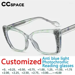 Sunglasses PB57461 Brand Design Pochromic Anti Blue Light Reading Glasses Tr90 Spring Hinge Optical Presbyopic Dioptric 50- 600