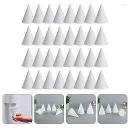 Disposable Cups Straws 250 Pcs White Cone Coffee Paper Practical Water Drink Portable Mug Milk Drinking Taste Juice