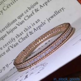 Top Grade Branded Vanclef Bracelet Luxury Designer Bracelets Vancelf Row Diamond Style Bracelet Live Streaming Dainty Chain Simple Jewelry for Girls