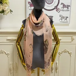 women's square scarf scarves shawl 100% silk material pink print pattern size 130cm - 130cm