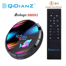 Box H96 MAX X3 4GB 128GB 8K Amlogic S905X3 Smart TV BOX Android 9.0 Dual Wifi 1080P 4K Set Top Box PK X96AIR X3 A95X H96MAX