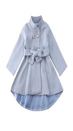 Girl Trench Elegant Toddler Baby Girl Outerwear Long Dress Windbreaker Jacket Coat Autumn Winter Size 15Y Y2008316062972