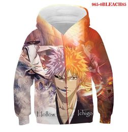 Cartoon Anime BLEACH 3d Hoodies Children Coat Long Sleeve Pullover 2021 Tracksuit Hooded Family Clothes Hooded Sweatshirts5856036
